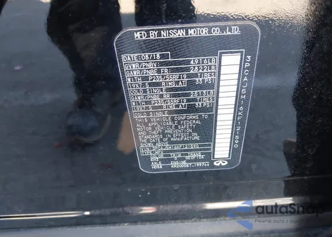 2019 Infiniti Qx50 Essential from USA, damaged, VIN 3PCAJ5M16KF121590